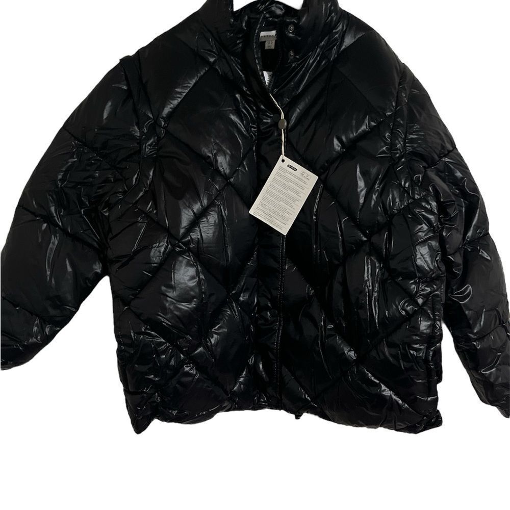 Top Shop Women's Black Quilted Jacket